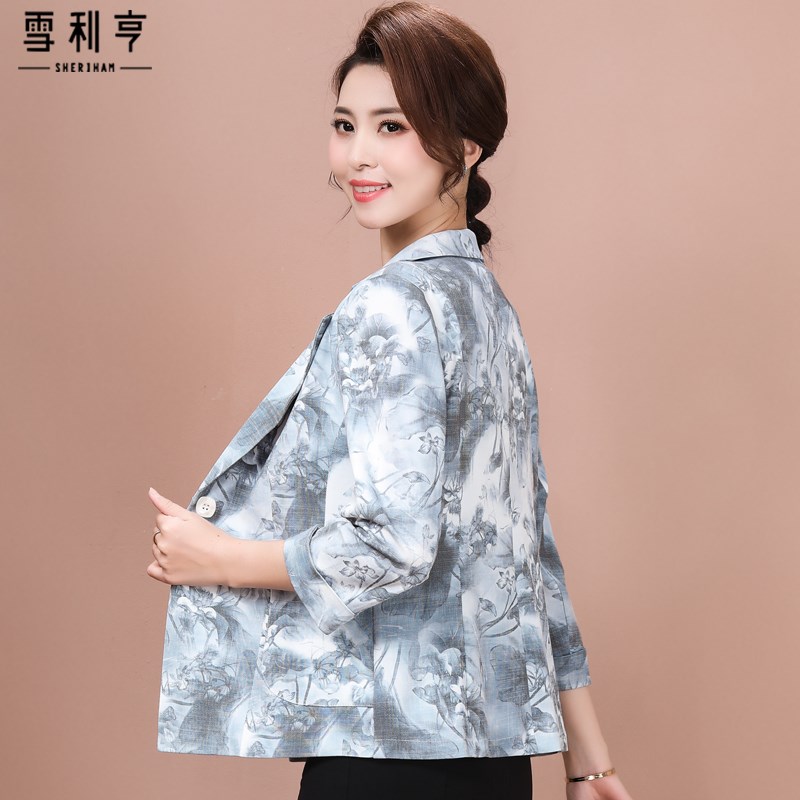 好货2025秋季新款职场妈妈小西服洋气上衣中年妇女春夏装薄款休闲