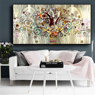 *Artist Gustav Klimt Tree of Life Artist Scandinavian Canvas
