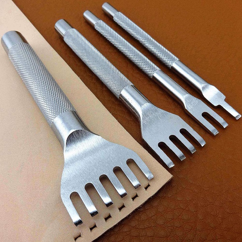 4 Pcs Stitching Chisel Set,1/2/4/6 Prong DIY Diamond Lacing