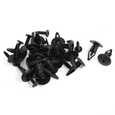 High Quality  20 Pcs 6mm Hole Plastic Rivet Trim Panel Retai