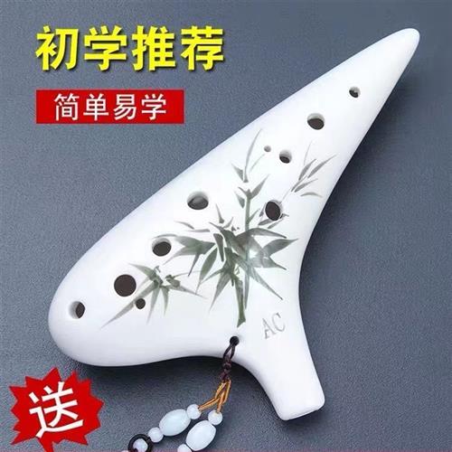 好货陶笛12孔初学者入门松音中音C调十二孔AC专业六陶埙学生儿童6