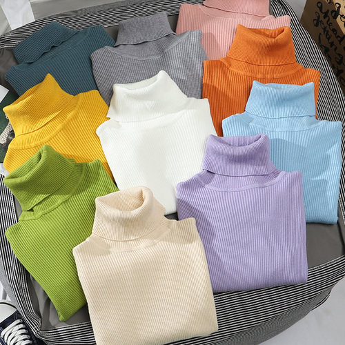 极速Heliar Women Cashmere Turtleneck Sweater Long Sleeve Kni