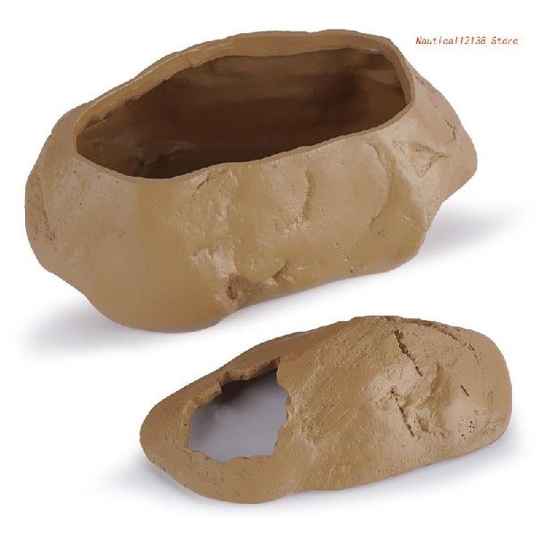 Reptile Hideout Cave Aquarium Rock Hide Shelter Hideaway