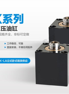 扁形卧式薄型油缸HTB/ISD/C-MCXSS-LA32 40 50 63X20*25*10液压缸