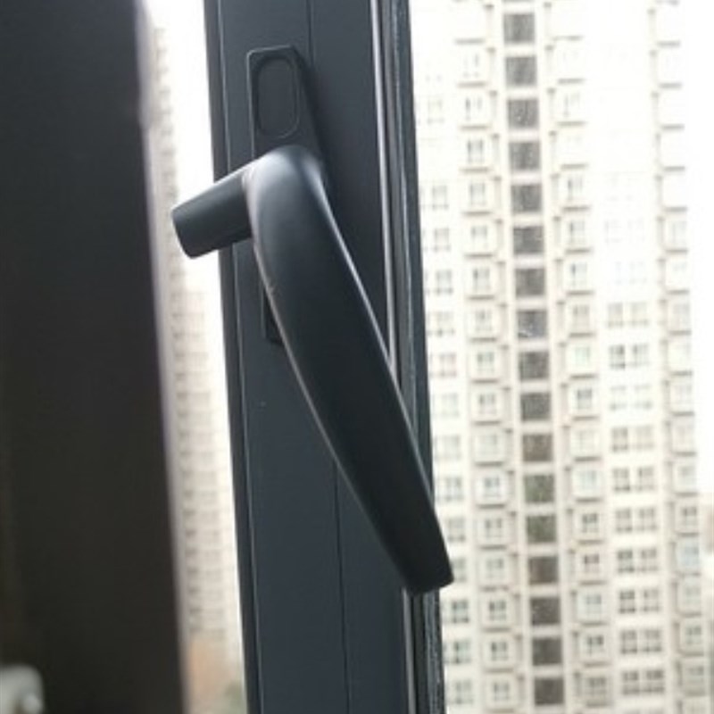 新品塑钢50型平开窗老式门窗七字执手铝合金窗户把手窗户锁扣门窗