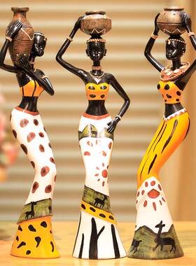 3pcslot 6520cm african woman people ornaments home
