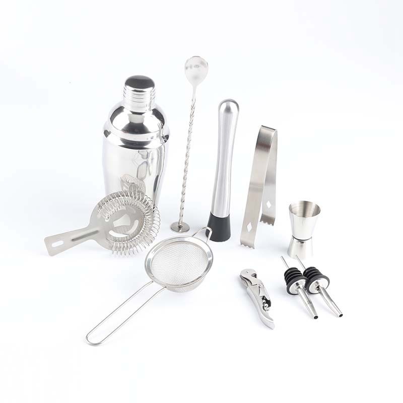 新品11-Piece Cocktail Shaker Bar Set Stainless Steel Bartend