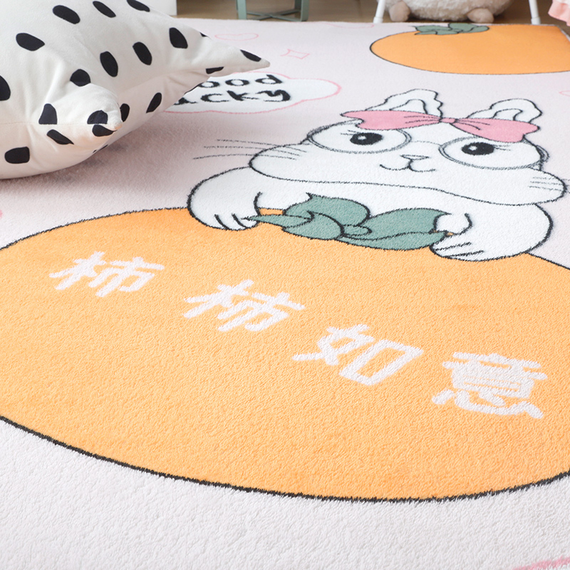 床边毯卧室床边毯儿童榻榻米房间床前长条可爱垫子客厅厚地垫毯