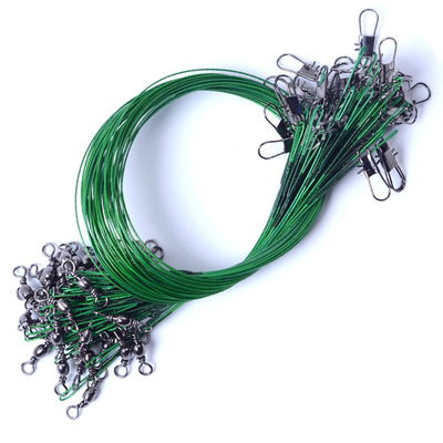 20PCS Anti Bite Steel Fishing Line 15cm-30cm Steel Wire Lead