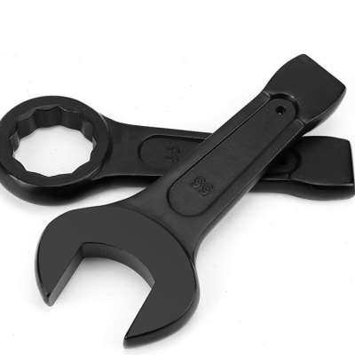 敲击开口扳手直柄单头呆扳手重型32/36/46/65/70/80/90大号叉扳手