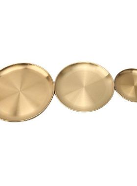 European Style Dinner Plates Gold Dining Plate Serving