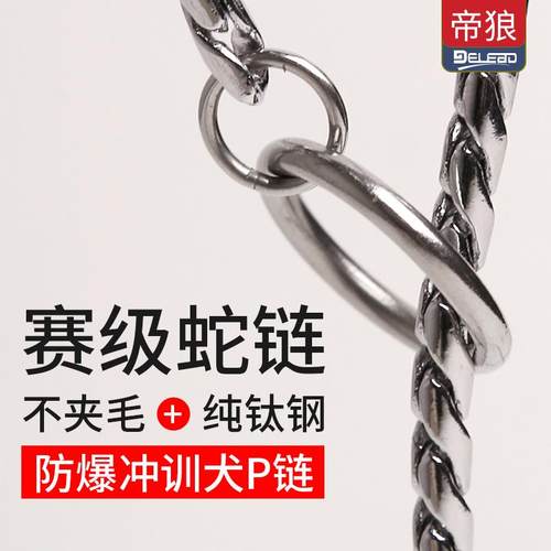 速发狼D钢ld项级不锈eP链中大型犬训犬赛圈防爆冲