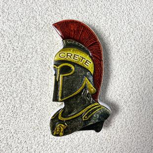 希腊雅典卫城帕特农神庙创意立体武士头盔旅游纪念品磁铁冰箱贴