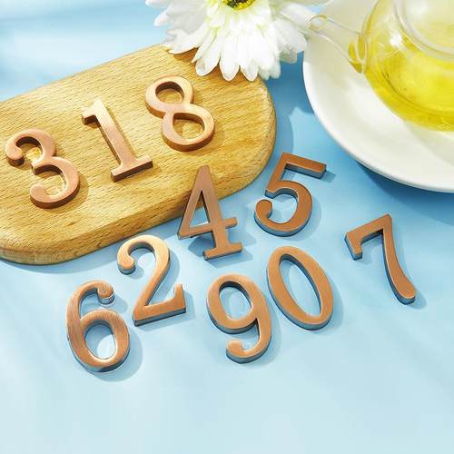 【复古色金属门牌号码牌】家用酒店民宿房间号码牌数字门牌号标识