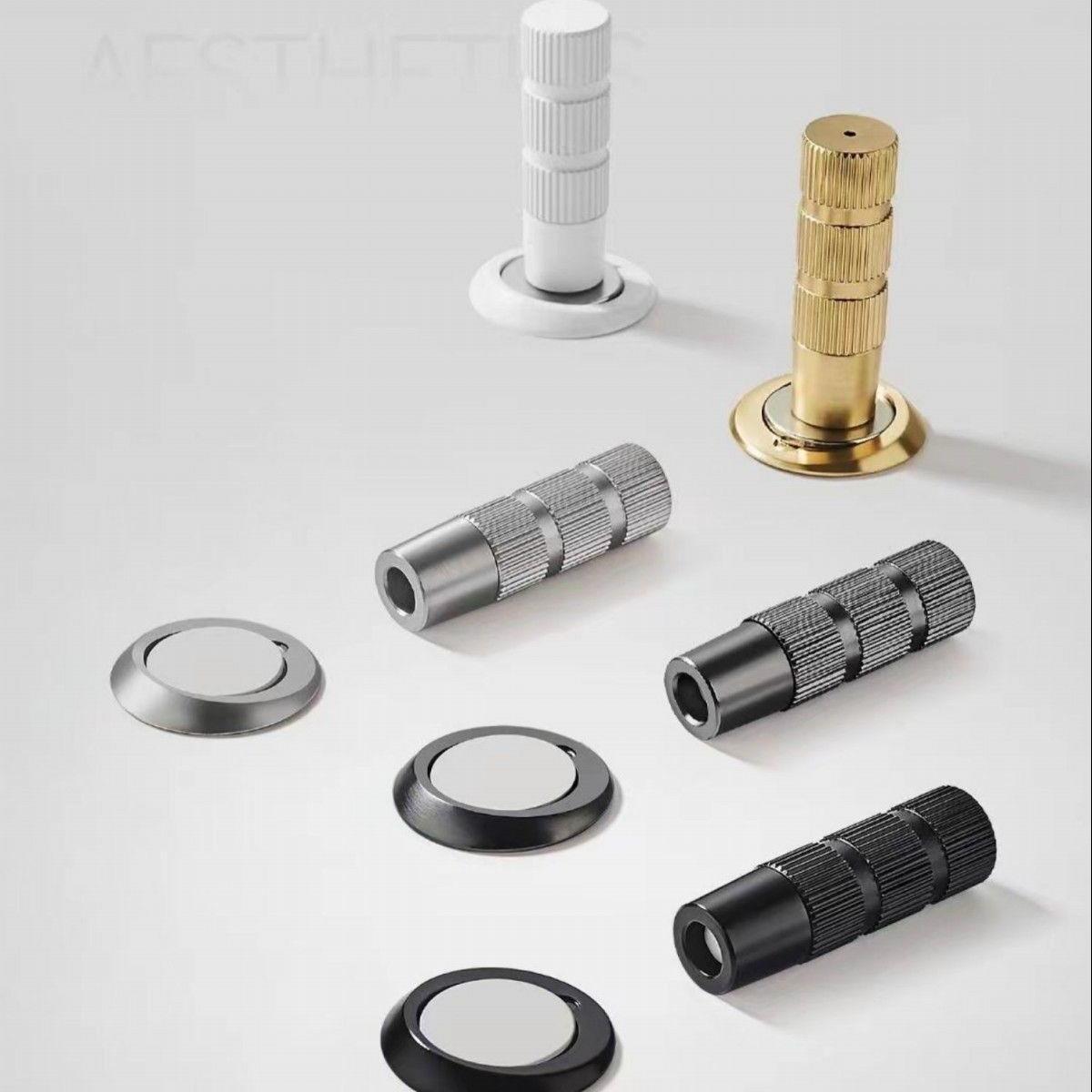 出口隐藏超薄极简门隐形地吸房门室内门木门强磁门顶门档暗藏门吸