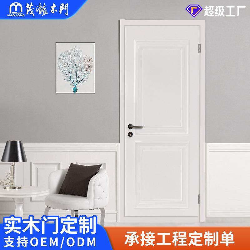 复合实木门室内门房门隔音抗压入户卧室门烤漆简约雕花房间门