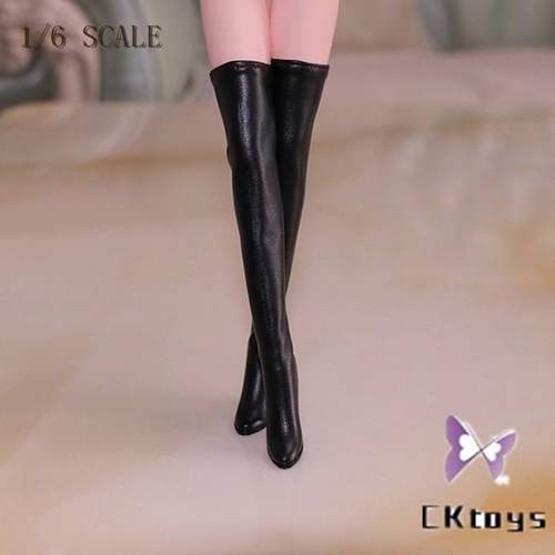 CKTOYS CK030 1/6女兵人偶长筒靴 长靴 实心靴适合女包胶素体