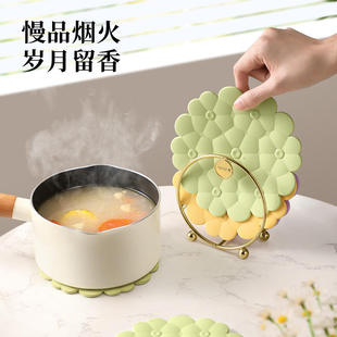 隔热垫餐桌防烫家用硅胶碗盘砂锅垫盘子菜垫子耐高温厚杯垫北欧