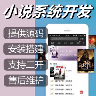 海外小说漫画app软件开发h5系统搭建广告对接分销系统源码部署