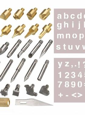 28Pcs/Set Soldering Iron Carving Tip Wood Burning Kit Pyrogr