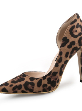 Autumn Sexy Leopard Women Shoes High Heels 6-10CM Elegant Of