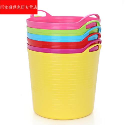 大桶浴盆6-10岁娃娃塑料泡澡家用圆形小孩沐浴桶洗澡桶女孩儿童