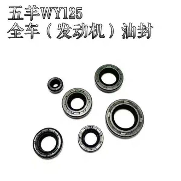 摩托车老款五羊WY125-A/C发动机油封嘉陵125全车油封