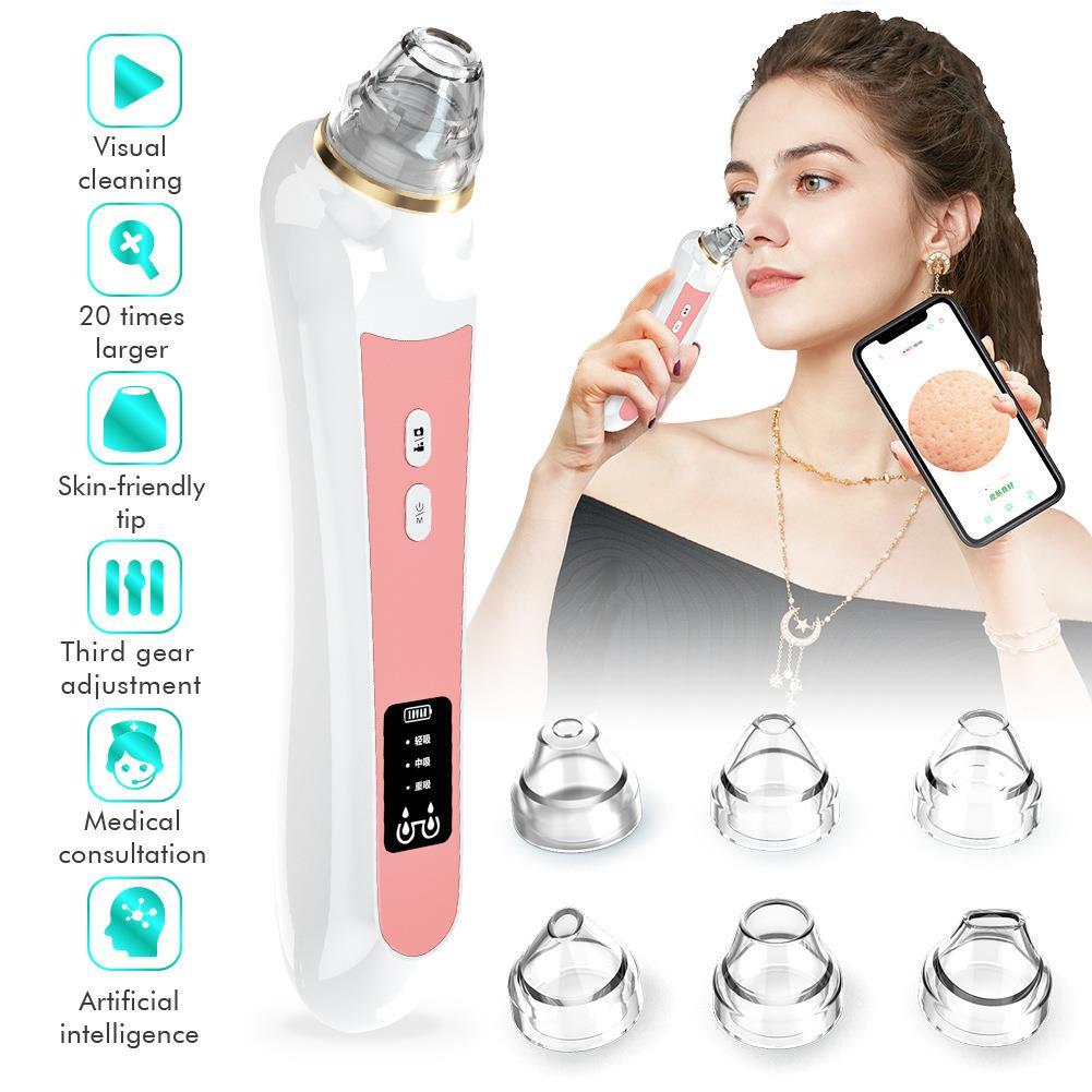 新款wifi高清可视电动吸黑头仪去毛孔粉刺洗脸清洁面部仪器洁面仪