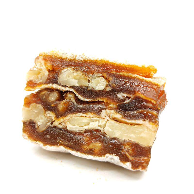 陕西富平降霜柿饼夹核桃仁切片独立包装柿派休闲零食果干500g包邮