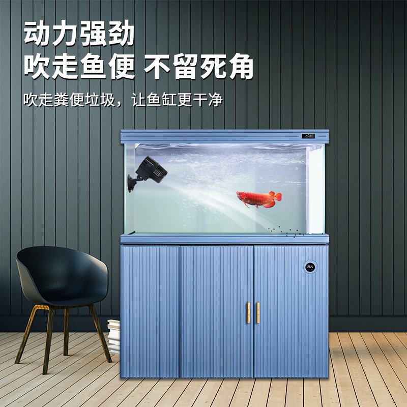 速发鱼缸造浪泵超静音吹粪泵冲浪泵溪流小型打浪机海水底吹环流大