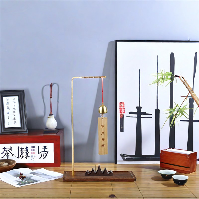 速发酸枝木笔挂中国风收纳挂式笔架复古笔搁毛笔挂架书画文房用具