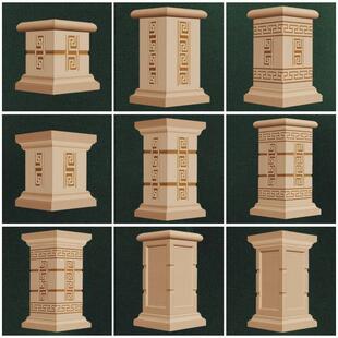 罗马柱方墩模具底座柱脚别墅方柱墩大门四方形水泥柱子装饰大墩子
