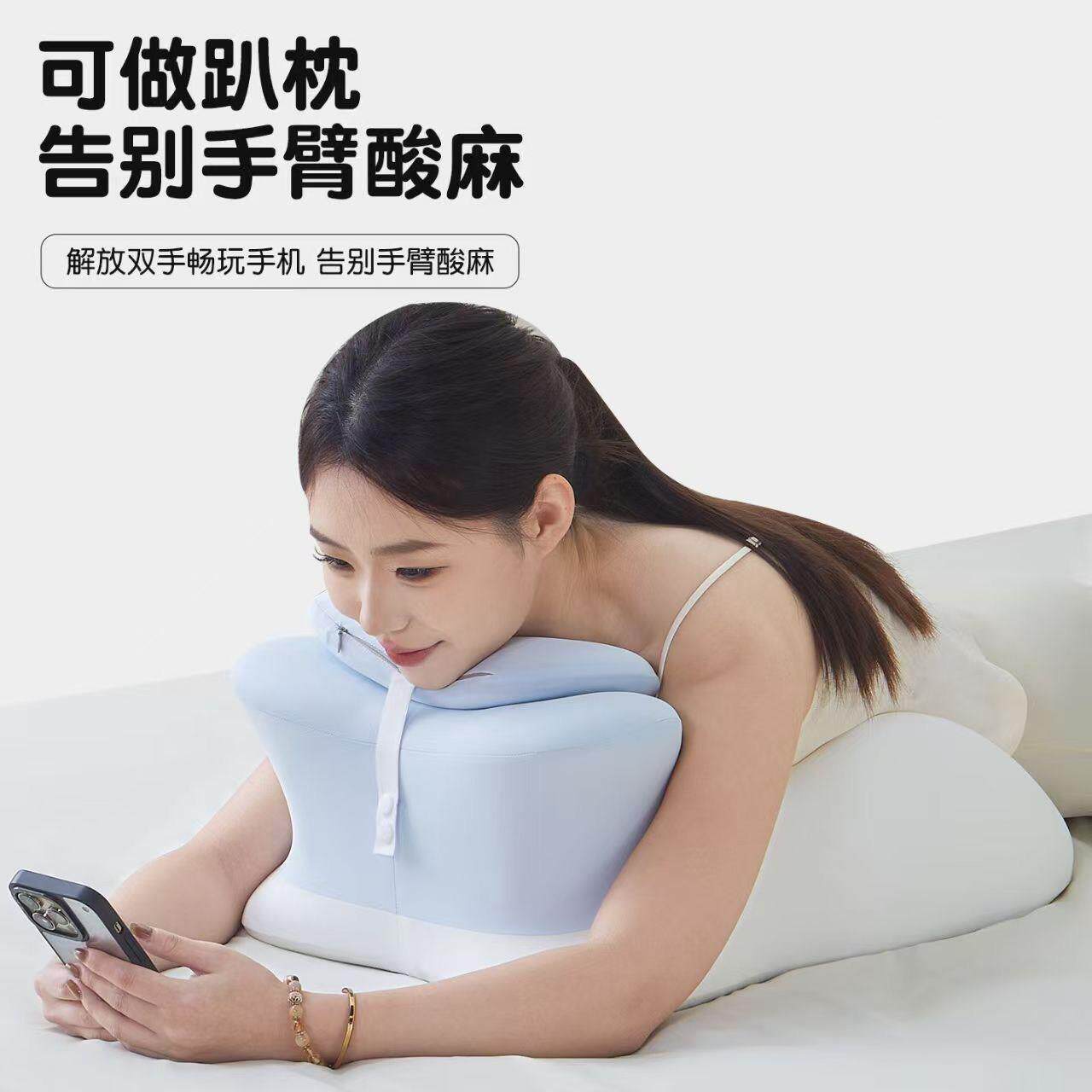 趴睡枕记忆棉枕头枕芯护颈椎护腰床头靠垫午睡枕靠枕