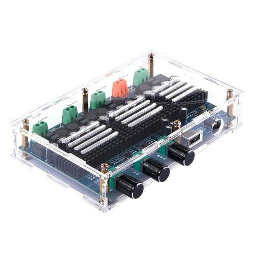 TPA3116D2蓝牙数字功放板四声道双重低音双重立体声50W*2+100W*2