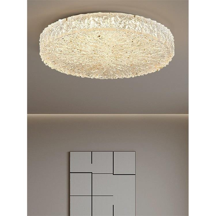 新款意式轻奢风格高档液态水晶树脂全光谱无频闪客餐厅卧室吸顶灯