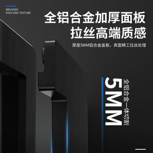 铝合金缓冲穿线盒带毛刷过线盒电脑穿线孔方形线盒会议桌孔走线盒