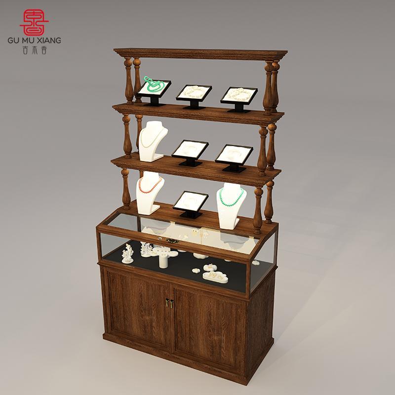 古木香多层珠宝展示柜多抽屉饰品柜首饰层架展柜饰品展示柜精品柜