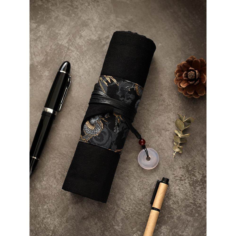 小妖家古风卷笔袋国风小众复古文艺笔帘钢笔收纳高颜值卷帘式笔袋,文具电教/文化用品/商务用品,笔袋,淘宝优惠券,粉丝福利购,淘宝优惠卷