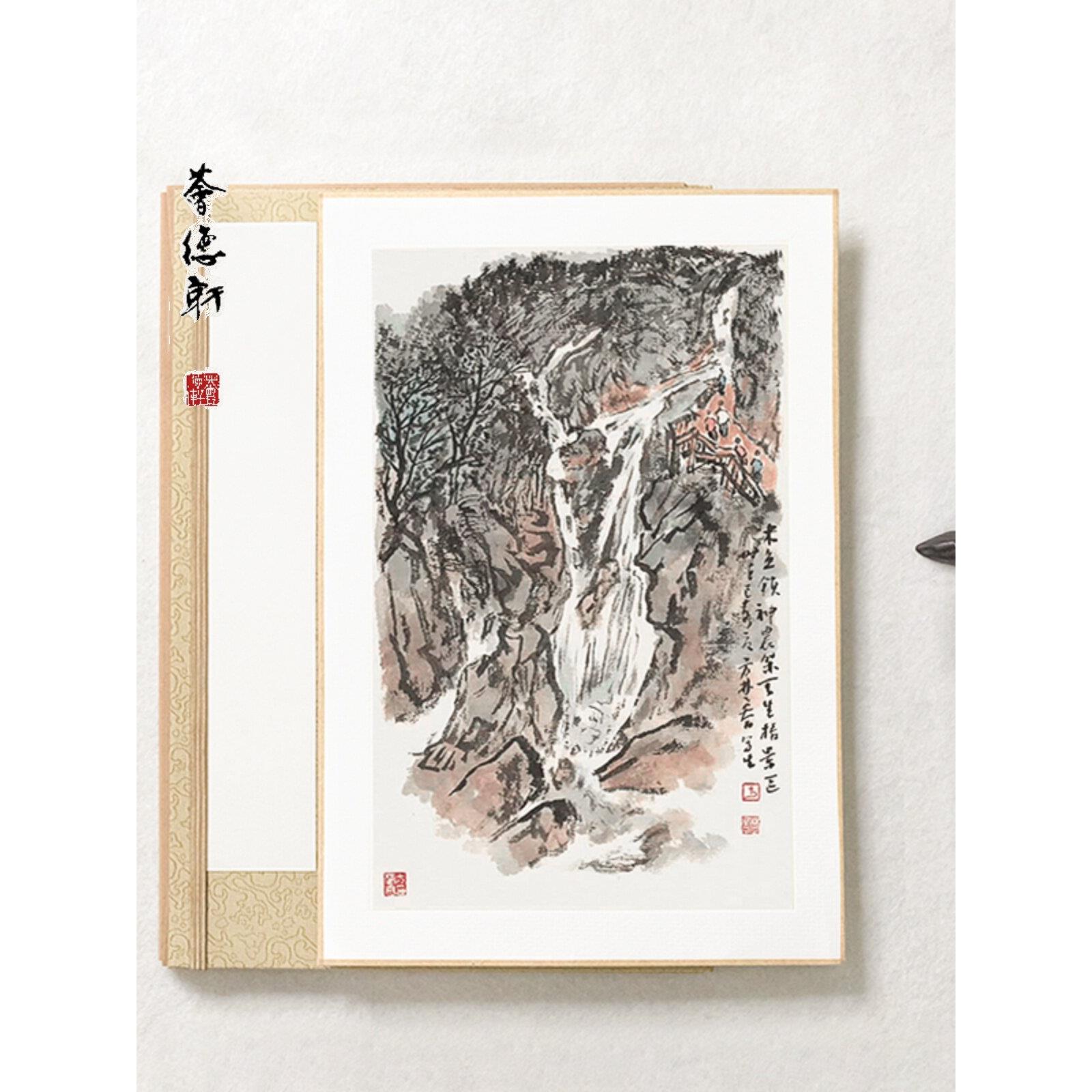 惠德轩半生宣纸、花鸟、国画、写意、绢本、十二面书画镜片、边软