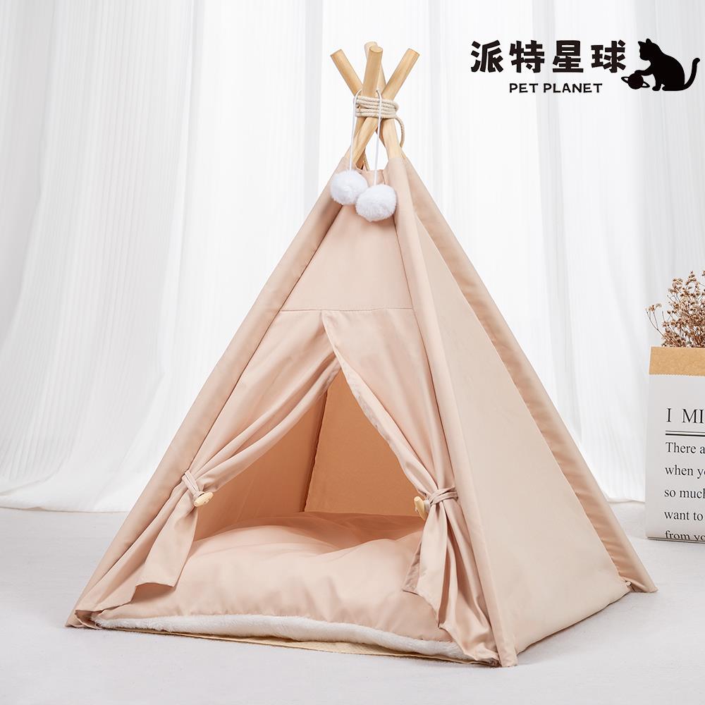 猫窝四季通用半封闭式大号猫咪实木小型犬狗窝可拆洗宠物窝猫帐篷