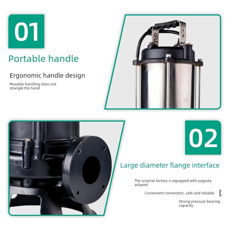 德国威洛Fag不锈钢大流量潜水泵大功率池泵城市污水污水380V