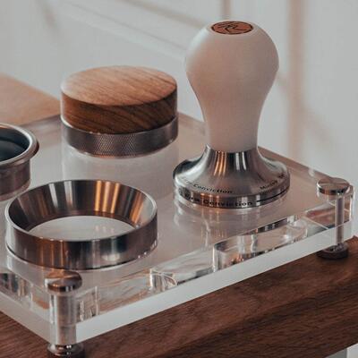 亚克力咖啡器材支架 压粉锤布粉器填压收纳座 可适配9BARISTA