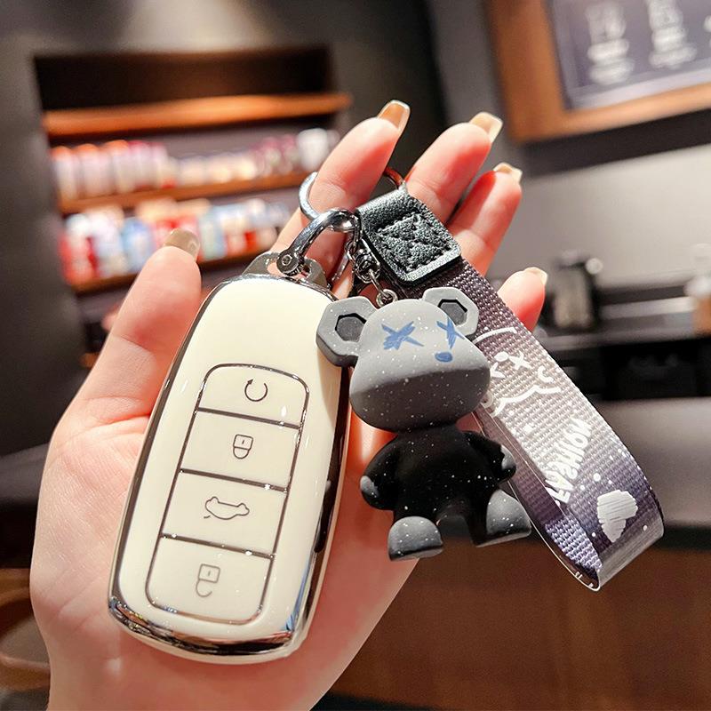 2021款奇瑞8PLUS钥匙套豪享版全包汽车保护瑞虎8p钥匙保护套TPU - 封面