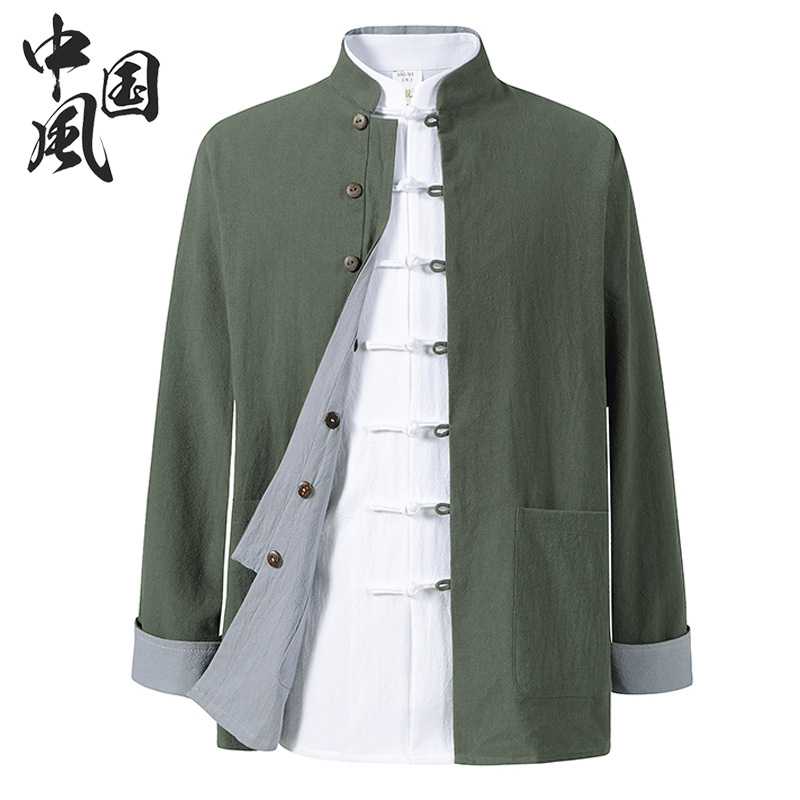 中国风男式唐装汉服男春秋装中式