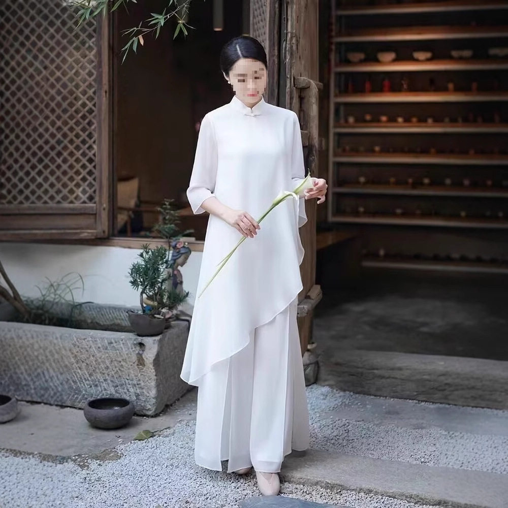飘逸禅意茶服仙气佛系女装中式