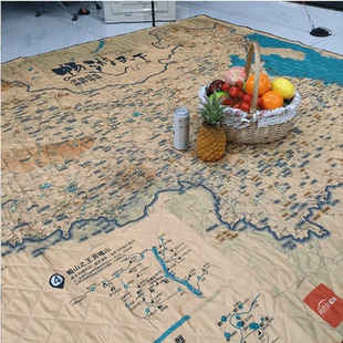 全国自驾游野餐地图垫图 全国穿越路线图 畅意游 防潮野餐垫