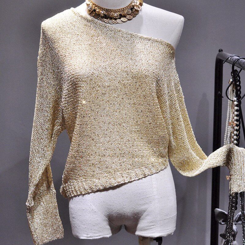 速发Sequis Id Shoulder Off--shoulder Sexy Log-eeved