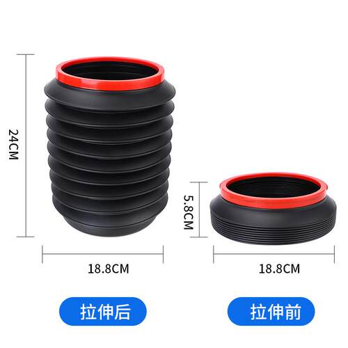 速发车载垃置桶垃伸袋汽车内用多功能可折叠圾缩车内创意圾物收纳
