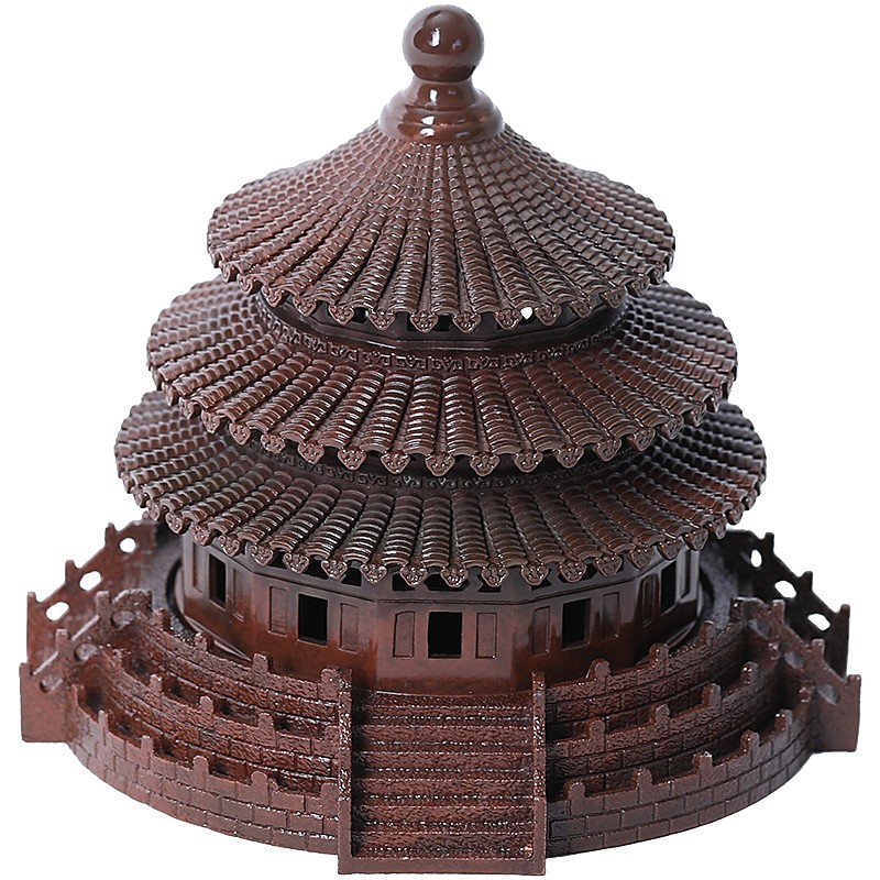 速发天坛香炉盘香塔香薰炉大号家用室内创意摆件沉香炉檀香茶道熏