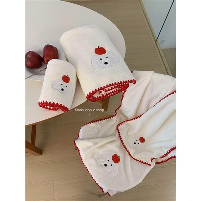 速发杂货铺学生巾脸毛干珊瑚绒裹洗吸水速巾小狗浴巾